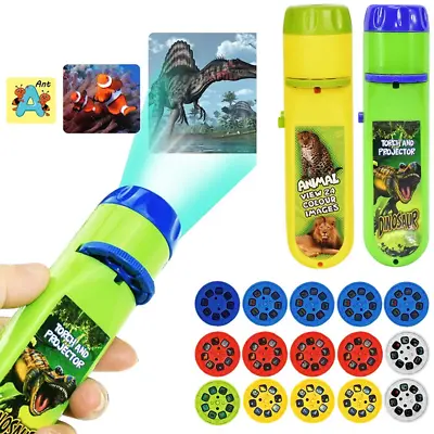 $8.39 • Buy Torch Night Projector Light Eductional Toys For 2-10 Year Old Kids Girl Boy Gift