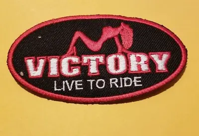 Victory Live To Ride Motorcycles Worldwide Ship Embroidered Patch * • $7.60