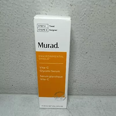 Murad Vita-C Glycolic Serum Environmental Shield Step 2 New In Box 1oz / 30mL • $34.99