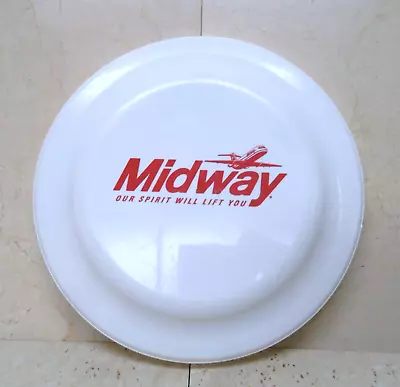 Vintage Frisbee MIDWAY AIRLINES Advertising Flying Disc Rare HUMPHREY FLYER USA • $18.99