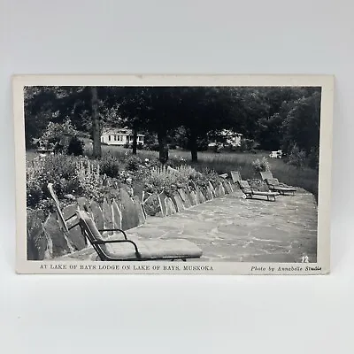 RPPC Postcard At Lake Of Bays Lodge On Lake Of Bays Muskoka ONT • $3.99