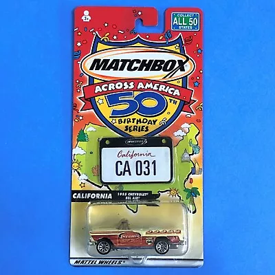 Matchbox ACROSS AMERICA 50th Birthday #31 California  1955 Chevrolet Bel Air V#1 • $1.25