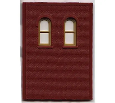 HO DPM 2 Story/2 Arch Window Wall (4) • $11.95