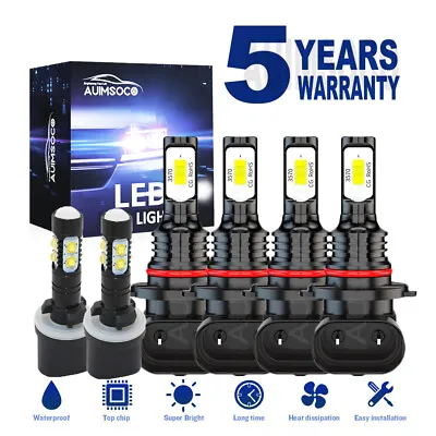 LED Headlights & Fog Lights Bulbs Kit For Chevy Silverado 1500 2500HD 1999-2002 • $31.98