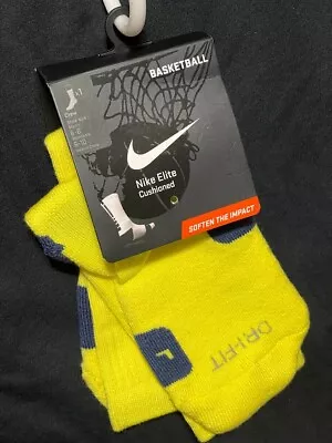 NIKE ELITE Basketball Crew Socks SX3692-743 M  BIN 8 Medium • $34.97