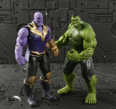 £8.38 • Buy 7  Marvel Avengers Super Hero Hulk Thanos Play Toy PVC Action Figure Model Gift