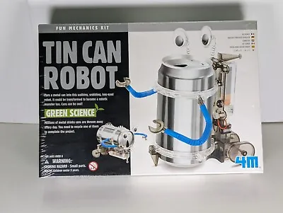 Tin Can Robot Kit Green Science 4M FUN Mechanics Kit New Sealed Box • $8.09