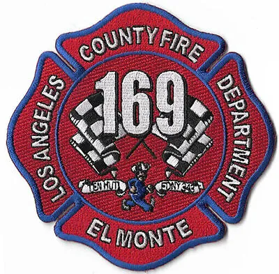 LA County Station 169 El Monte Checkered Flags NEW Fire Patch • $6.95
