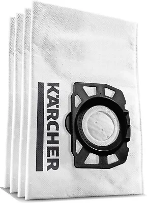 Bags Karcher KFI 357 WD2 WD3 Fleece Filter Bags Pack 4 2.863-314.0 Genuine Part • £14.99