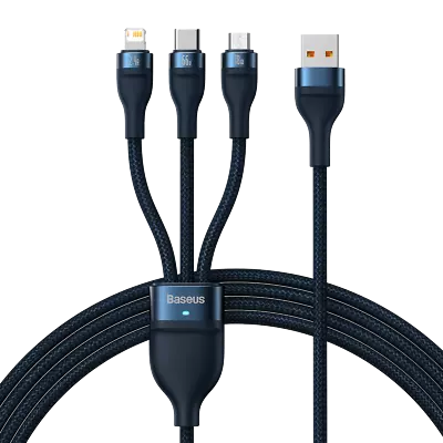 3in1 USB Cable Baseus USB 3in1 Baseus Flash Series USB-C + Micro + Lightnin... • $26.20