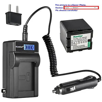 Kastar Fully Decoded Battery LCD AC Charger For Panasonic VW-VBN260  VBN260 • $34.49