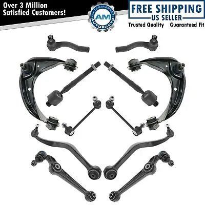 12 Piece Steering & Suspension Kit Control Arms Tie Rods Sway Bar Links New • $253.18