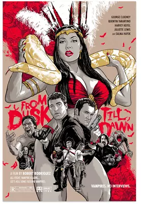 From Dusk Till Dawn Joshua Budich Movie Film Poster Screen Print Art 24x36 Mondo • $91.99