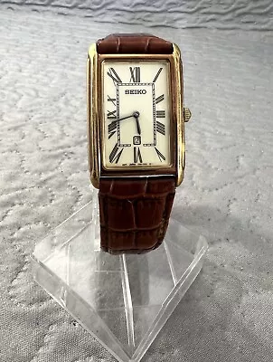 Seiko 7N89-0AD0 R2 Rectangular Date Watch Works New Battery • $60