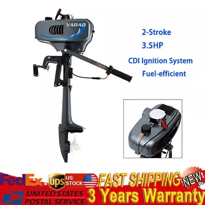 2Stroke Outboard Motor Boat Engine W/ Water Cooling CDI System Heavy Duty 3.5HP • $220