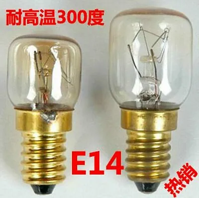 2pcs E14 T22 T25 15W 25W Heat Resistant Bulb 300C Toaster Steamer Oven 110V 220V • $1.99