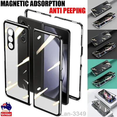 For Samsung Z Fold 5 4 3 2 Case 360° Full Body Anti Peep Magnetic Screen Cover • $10.89