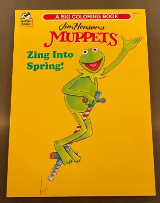 1995 Muppets Coloring Book Zing Into Spring Jim Hanson Unused Golden Book • $19.99