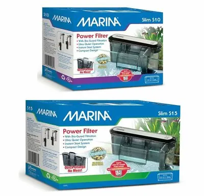 Fluval Marina Slim S10 S15 Internal Fish Tank Filter Aquarium Hang On Pump • £7.95