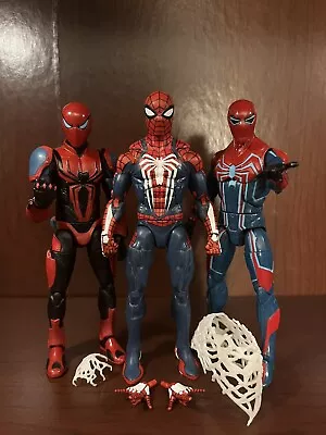 Marvel Legends SPIDER-MAN PS4 LOT Velocity Suit Spider-Armor MK III • $45