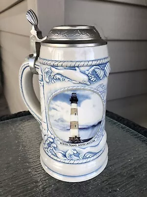 Morris Island/ Cape Hatteras Double Sided Beer Stein Lighthouse 1 Liter • $39.99