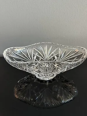 Gorham Crystal 10.5 Inch Oval Dish Bowl Germany Vintage Rare Excellent Condition • $25.85