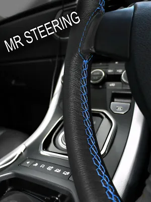 Leather Steering Wheel Cover For Mercedes W114 1968-76 Light Blue Double Stitch • $44.80