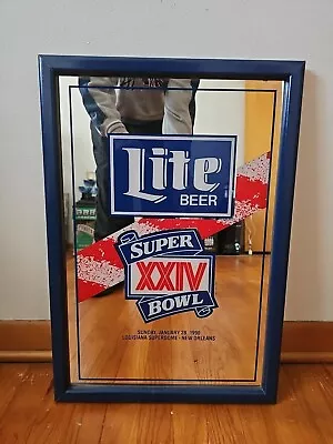 1990 SUPERBOWL 24 LITE BEER Mirror Superdome  - LOCAL PICKUP ONLY • $39.99