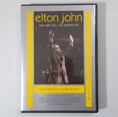 Elton John One Night Only: The Greatest Hits Live DVD At Madison Square Garden • $5.99