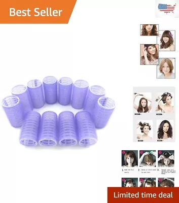 Easy-to-Use Hairdressing Curlers - Self Grip Medium Size - 30mm - Versatile 2PCS • $9.32