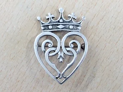 £78 • Buy Vintage Sterling Silver Iona Heart Brooch Pin By John Hart 1975 