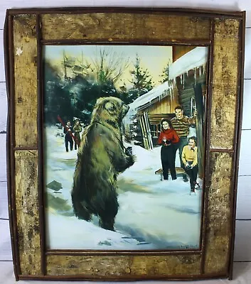 RARE Vintage Kodiak Moment #30/1500 Marilyn Dwyer Mason Giclee Canvas Print • $850