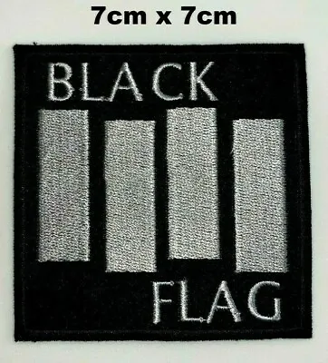 £1.99 • Buy Black Flag Hard Punk Rock Music Iron Sew On Embroidered Patch Jacket Jeans
