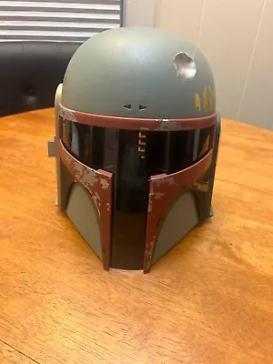 Star Wars Boba Fett Helmet Electronic Talking Sound Hasbro 2009 WORKS NO ANTENNA • $50