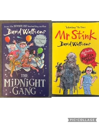 David Walliams Books. (THE MIDNIGHT GANG & MR STINK) Never Read • £2.49