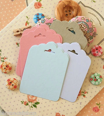 £3.50 • Buy Colour Fancy Scallop TAGS Wishing Tree Wedding Favour Card Making Gift Wrap Tags