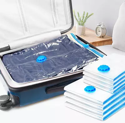 Vacuum Bag Clothing Sorting Bag Transparent Storage Bag Space Saving Travel Bag • £1.08