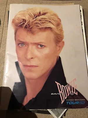 £18 • Buy David Bowie Programme N. America/Europe Serious Moonlight Tour 1983 Tri-lingual
