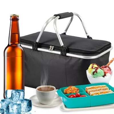 30l Extra Large Cooling Cooler Cool Bag Box Picnic Camping Food Ice Drink Lunch • £7.99