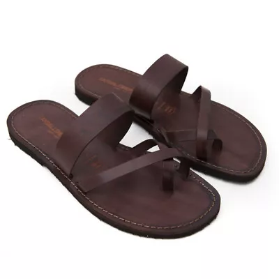 Sandals Leather Handmade Manufacture Made IN Italy Greek Design Pizzica Marr • £49.16