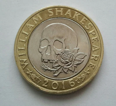 £2 • Buy £2 Coin-two Pound- William Shakespeare Skull 2016