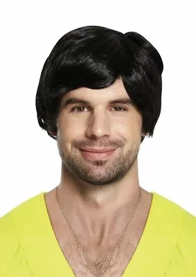 Mens Short Wig Boy Band Adult Male Fancy Dress Costume Accessory 60s 70s 80s 90s • £6.90