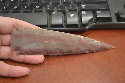 Agate Stone Spearhead Arrowhead Point Medieval 6  - 6 1/2  #t-2090b • $15