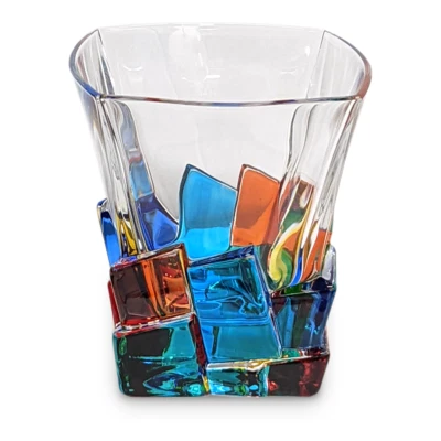 $71.96 • Buy Gage Crack Whiskey Double Old Fashioned Glass, Multicolor (VA440M) 