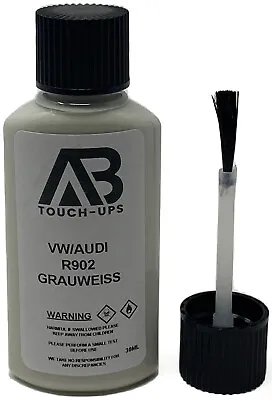 Vw/audi R902 / L902 Grey White Touch Up Paint Bottle Brush 30ml • £6.85