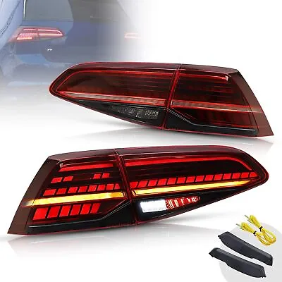 LED Red Tail Lights For Volkswagen VW Golf 7 MK7/ 7.5 GTI 2014-2019 W/Sequential • $199