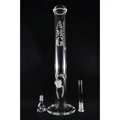 AMG Glass Massive 18 Inch Clear Straight Tube Bong Water Pipe • $101.99