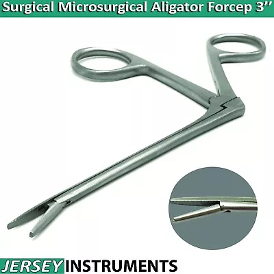 ENT Forceps Micro Alligator Surgical Serrated 3inch Surgical Ear Instrument New • $11.25