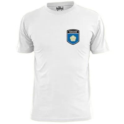 Mens Yorkshire County Shield Badge T Shirt Cricket Sport • £10.99