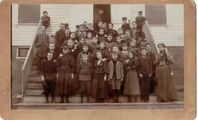 Boothbay Harbor Maine School Class Ca. 1890 - F.H. McDougall Cabinet Photo • $24.75